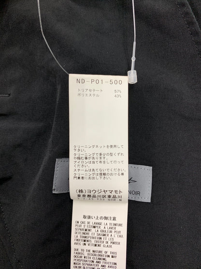 ヨウジヤマモト ノアール ND-P01-500 サルエルパンツ 1 ブラック ワイド ITQB34BQIU8G