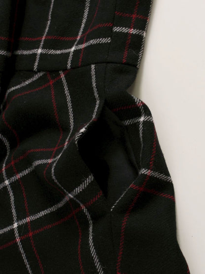 エムズグレイシー 311615 ワンピース 40 ブラック チェック ウール混 ITPYWS1C7ZJ4