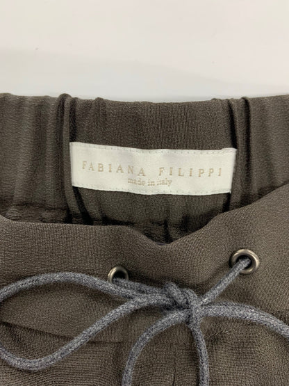 ファビアナフィリッピ Light Trousers PADP02W381X808 イージーテーパードパンツ Ｓ ブラウン シルク混 ITW1UTK359VU