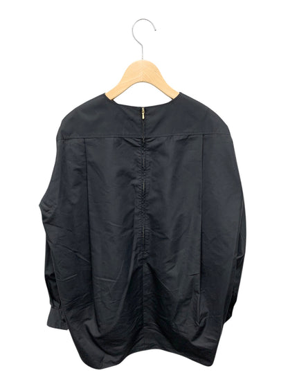 ブラミンク 7921-230-0084 シャツ 38 ブラック クルーネック バックジップ IT15FTUWZCAZ