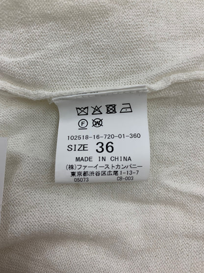 アナイ 102518-16-720-01-360 カーディガン 36 アイボリー ITCWEBBQ2ZCG