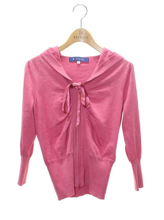 エムズグレイシー 528134 ジップパーカー 38 ピンク ニット IT3283L06RMG