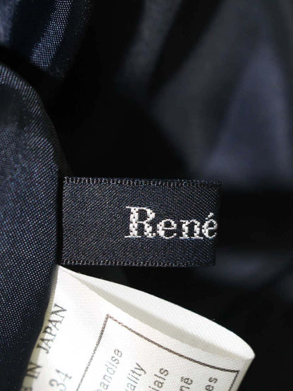 ルネ 5124040 スカート 34 ネイビー ギャザー フレア IT4XE55A3VH8