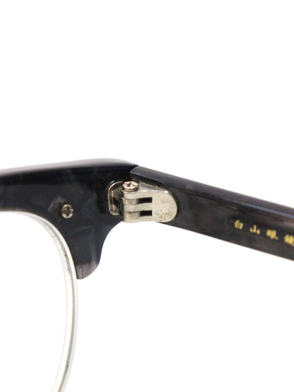 白山眼鏡店 A16 メガネ ブラック サーモントブロー コンビフレーム ITPQT9C5R26O