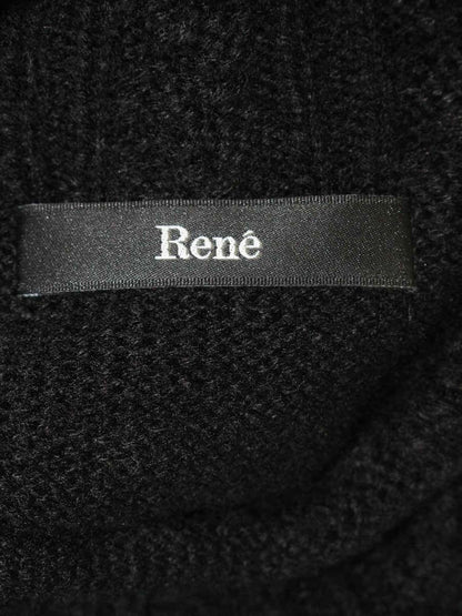 ルネ 5242140 ニット 36 ブラック ケーブル ITUDVJ184UFD