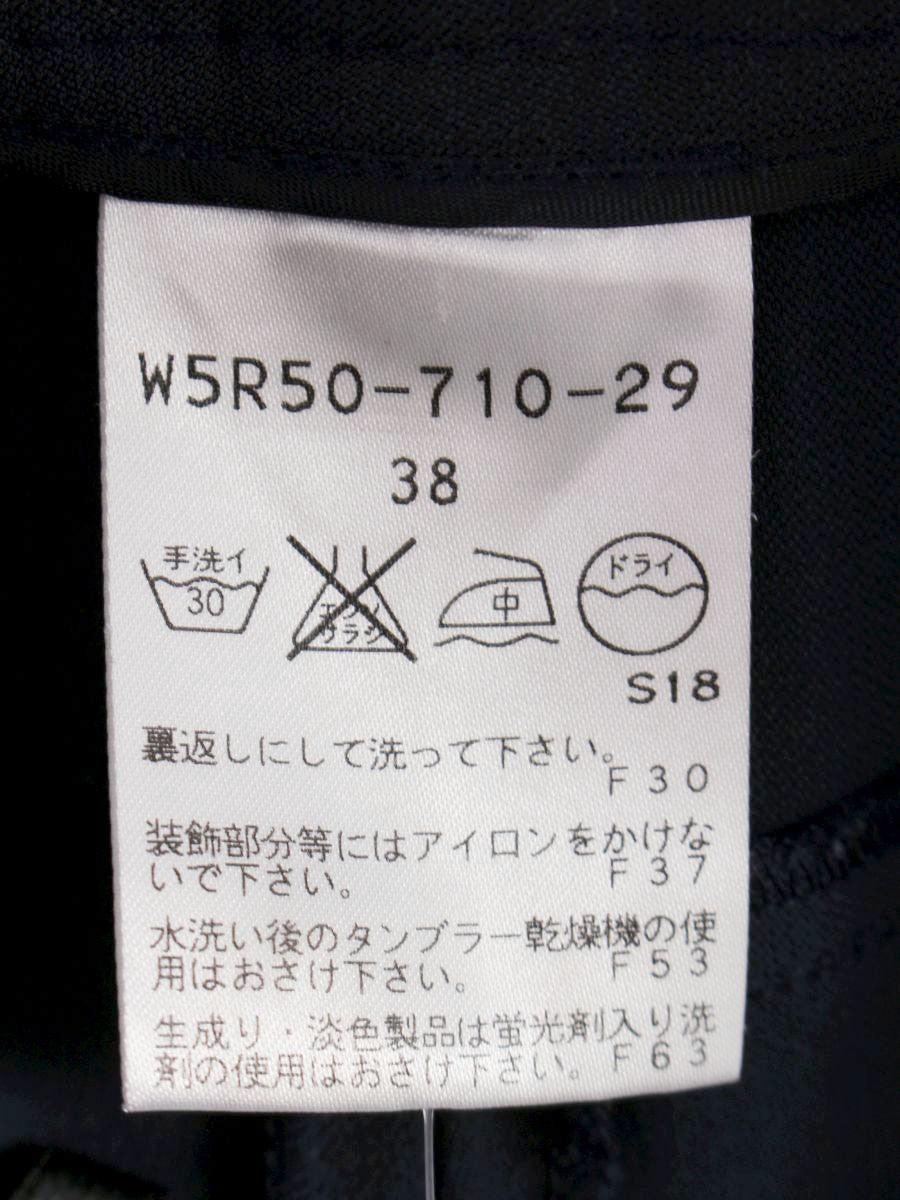 トゥービーシック W5R50-710-29 クロップドパンツ 38 ネイビー リボン IT8V7LU6W62S