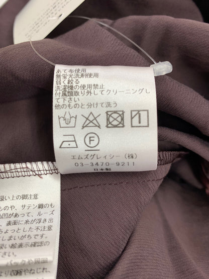 エムズグレイシー フリルリボンブラウス 310514 プルオーバー 38 ブラウン リボン ITAZQ9Z7KK8U