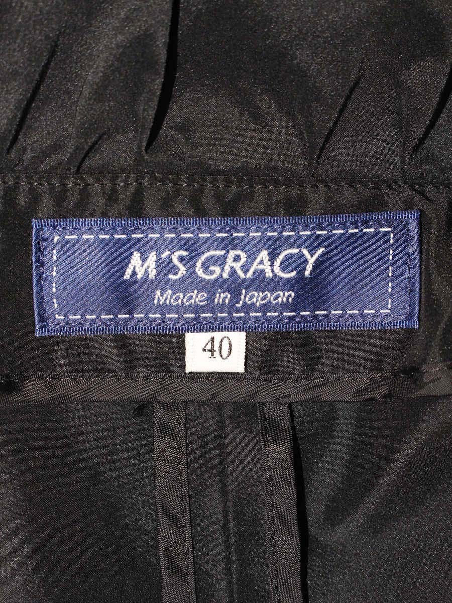 エムズグレイシー Elegant Taffeta Jacket 814503 ジャケット 40 ブラック ITDA3AOJR3RK