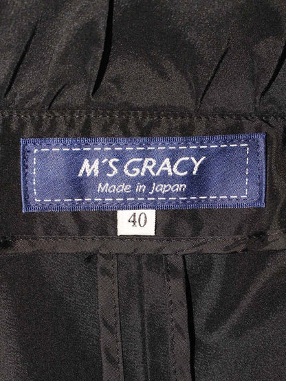 エムズグレイシー Elegant Taffeta Jacket 814503 ジャケット 40 ブラック ITDA3AOJR3RK