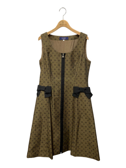 エムズグレイシー Monogram Jumper Skirt 811505 ワンピース 40 ブラウン ジャンパースカート IT8VX6H867DA