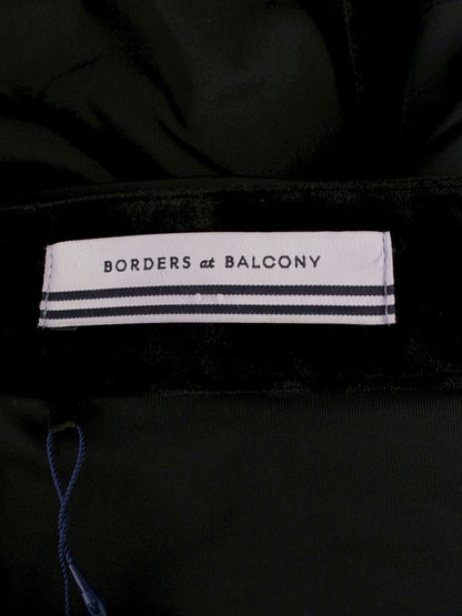 ボーダーズアットバルコニー BD2021-3G-53 36 ブラック ベロアワイド パンツ ITF3NYGNACGI