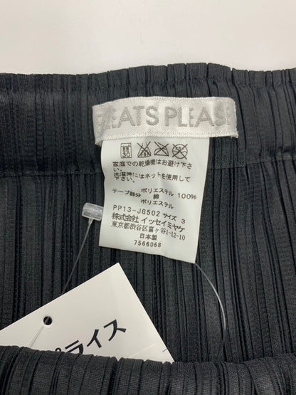 プリーツプリーズイッセイミヤケ PP13-JG502 スカート 3 ブラック フリンジ ITUCQG3COD1K