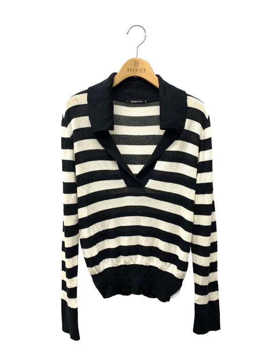 デイジーリン Knit Top Rugger Fan 06233 ニット 40 ブラック Ｖネック ITF065QDITH2 【SALE】