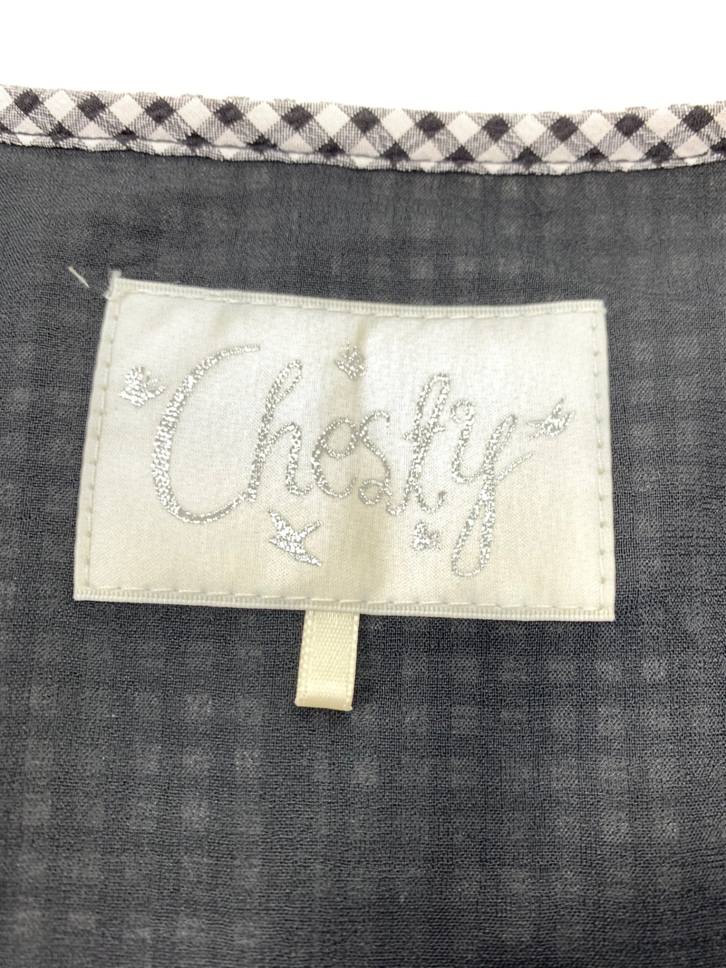 チェスティ♡スズランワンピース Chesty 美品 チェスティ すずらん刺繍 ギンガムチェック柄 半袖