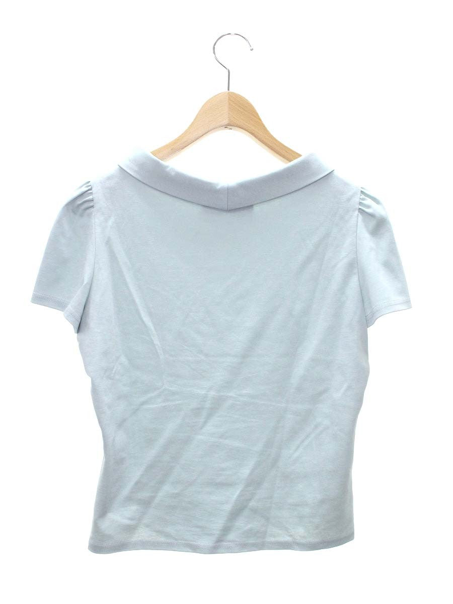 エムズグレイシー 015340 カットソー 40 グリーン ロールカラー ITWH11FFZTJC