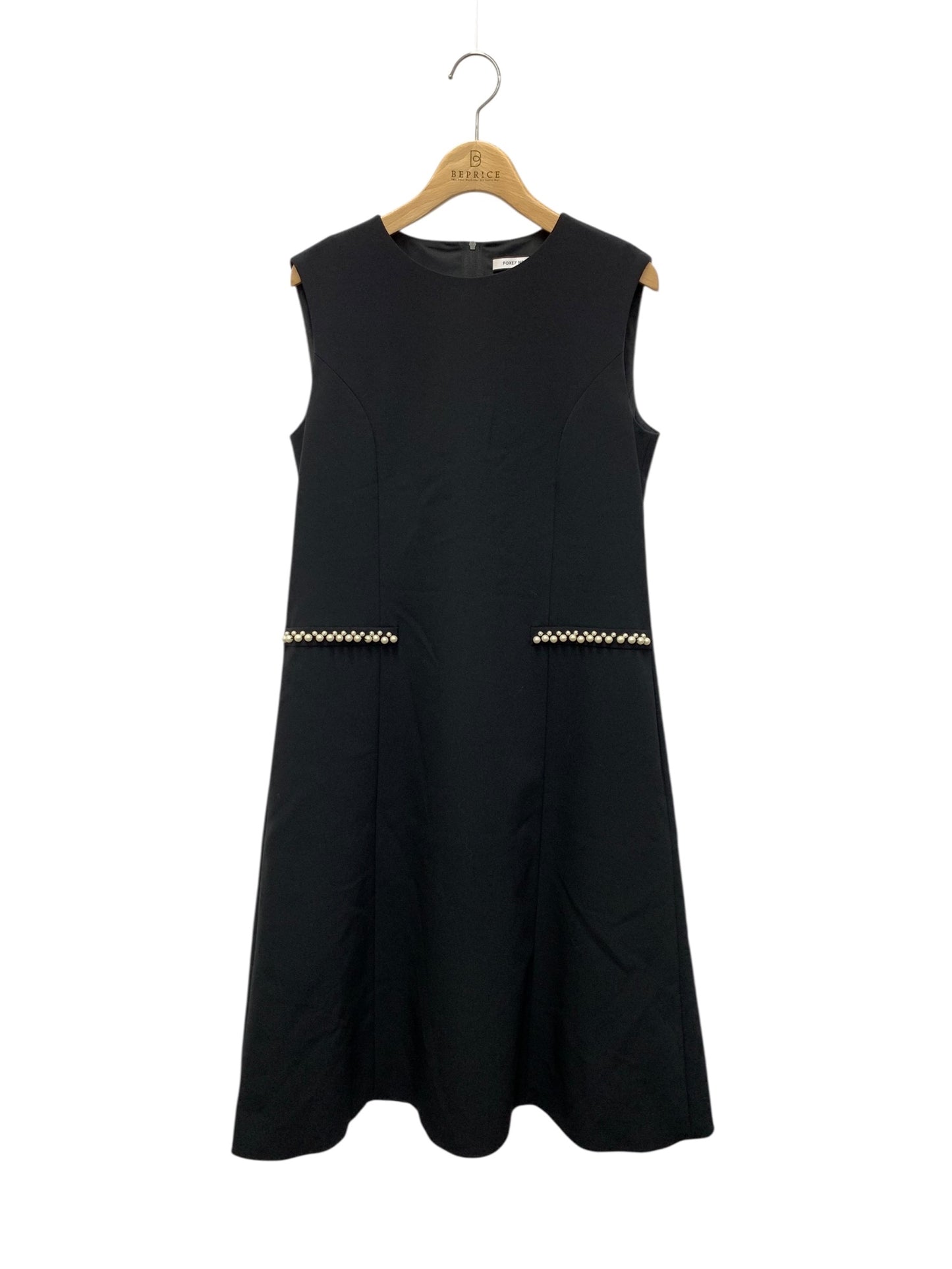 フォクシーニューヨーク Dress Vaness 44207 ワンピース 40 ブラック パール ITPQZOIT2DGE