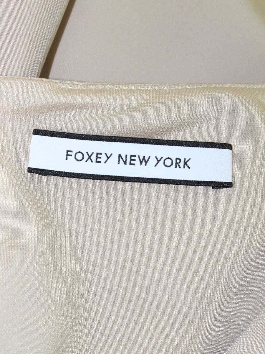 フォクシーニューヨーク Slim Tuck Dress 38327 ワンピース 40 ベージュ ITHDUSKABFNC