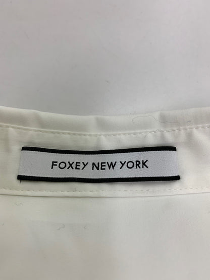 フォクシーニューヨーク Fleurette フルーレット 45667 ブラウス 38 ホワイト ITX44H6WX4EE