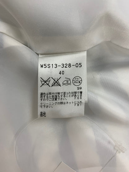 トゥービーシック W5S13-328-05 スカート 40 ネイビー ストライプ ウエストリボン ITK6SK3XE5BW