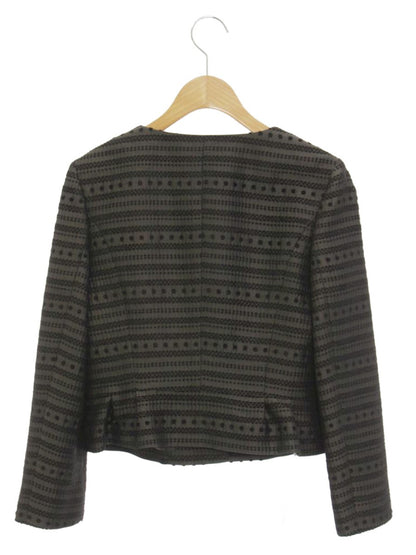 トッカ JKTOGA0220 ジャケット 0 ブラック ノーカラー　刺繍 ITC70MZ498L8