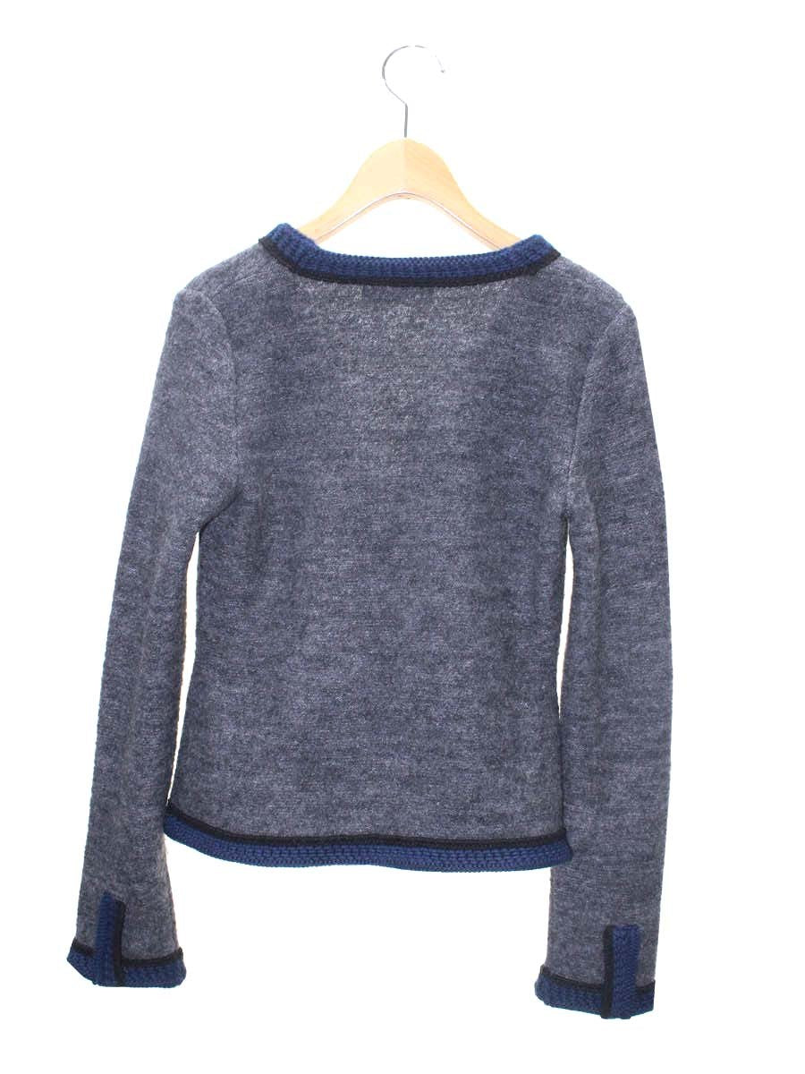 ルネ 6442590 ニットジャケット 34 グレー ジップアップ ITWRLU2REH80