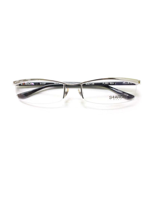 スタルクアイズ PL0001 メガネフレーム シルバー 0024カラー コンビフレーム スクエア ITPPE1OSR3CL