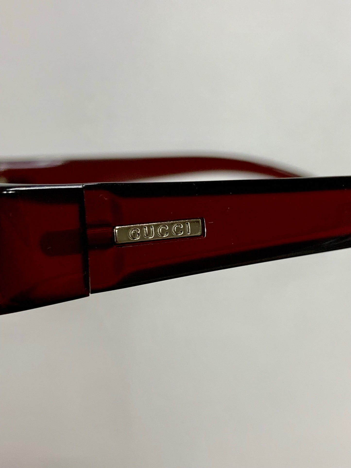 グッチ GG2500 サングラス レッド セルフレーム フルリム オーバル（楕円） ITG3PURML4C8