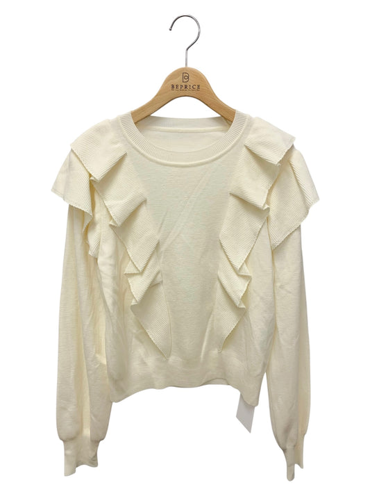 フォクシーブティック Petal ペタル 44991 ニット 40 アイボリー フリル IT101K039H40