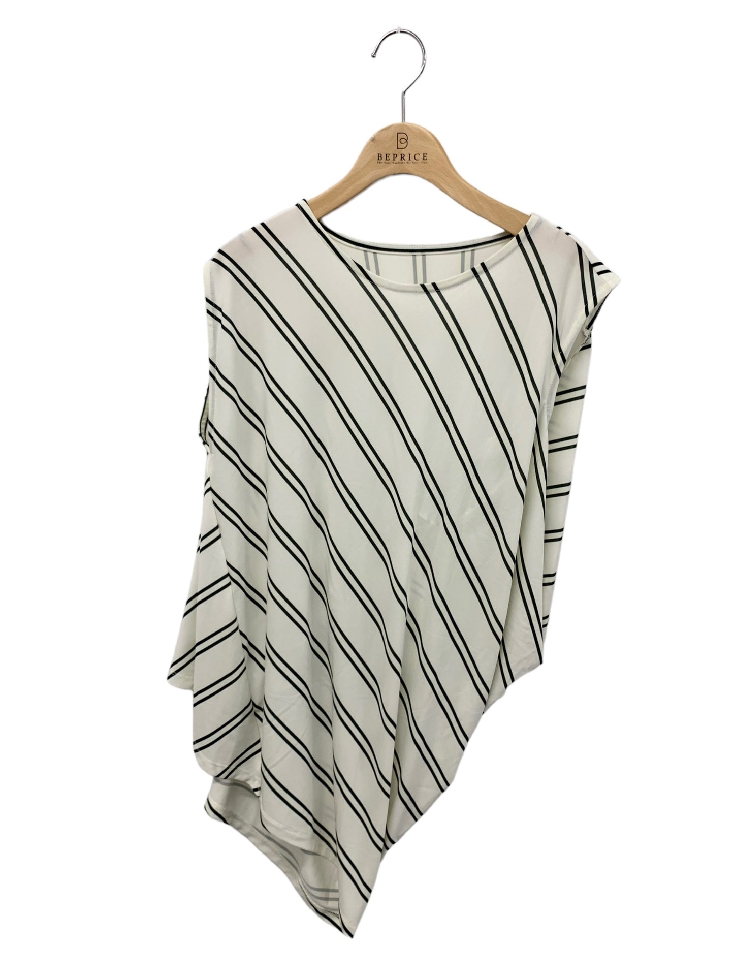 イッセイミヤケ STRIPE DRAPE JERSEY TOP IM33JK214 トップス 2 ホワイト ITUYNRT2OIR8 【SALE】