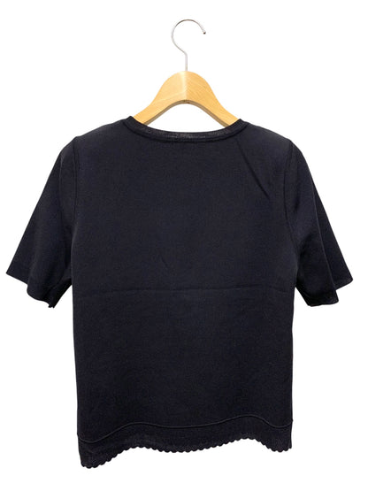 フォクシー Knit Top  Mariage 45338 トップス 40 ネイビー ストレッチ 半袖 ITZ83ADYGW2Q