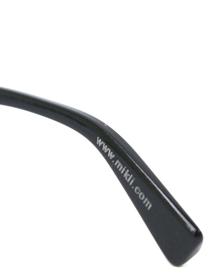 アランミクリ A0697 メガネ ホワイト/ブラック メタルフレーム ハーフリム（ナイロール）スクエア ITFI1UTZUOCG