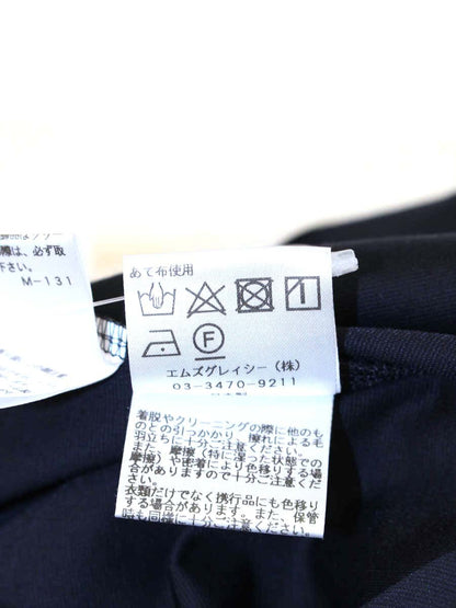 エムズグレイシー 215304  カットソー 38 ネイビー フリル ITO9JDAHBK40