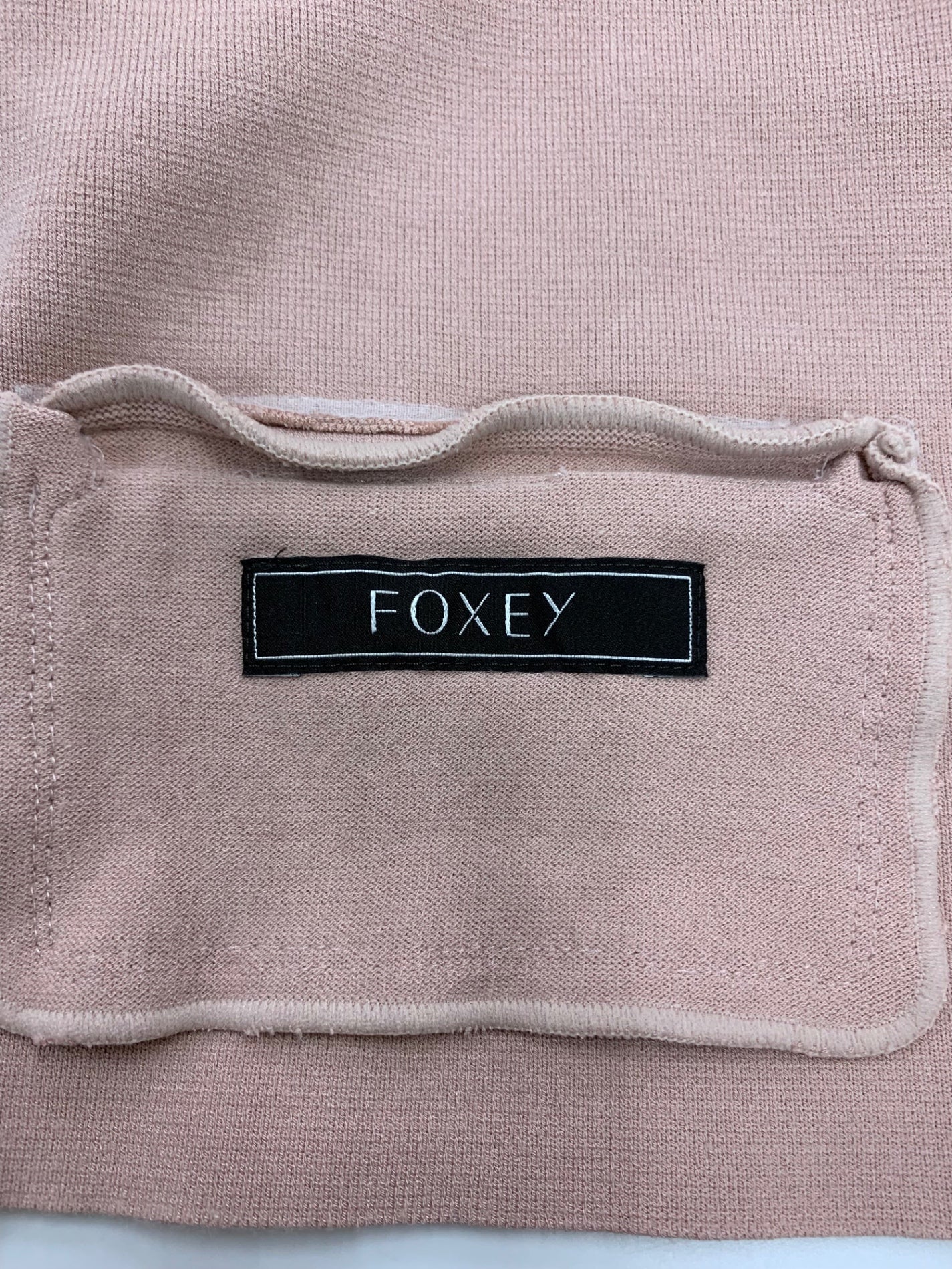 フォクシー ダブルジップ ニットジャケット ピンクベージュ 38 フォクシー ダブルジップ ニットジャケット ピンクベージュ 38