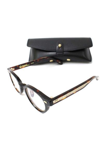 ドメスティックインターナショナル DI-1010 メガネ ブラウン セルフレーム フルリム ウェリントンシェイプ ITPF9GMU1GA6