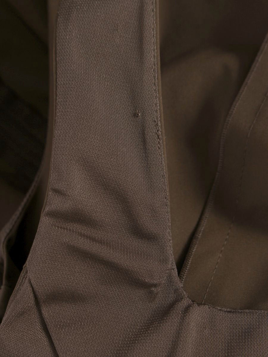 フォクシーニューヨーク 27189 ワンピース 40 ブラウン リボン ストレッチ ITV4BYRFFXJC