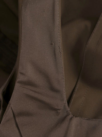 フォクシーニューヨーク 27189 ワンピース 40 ブラウン リボン ストレッチ ITV4BYRFFXJC