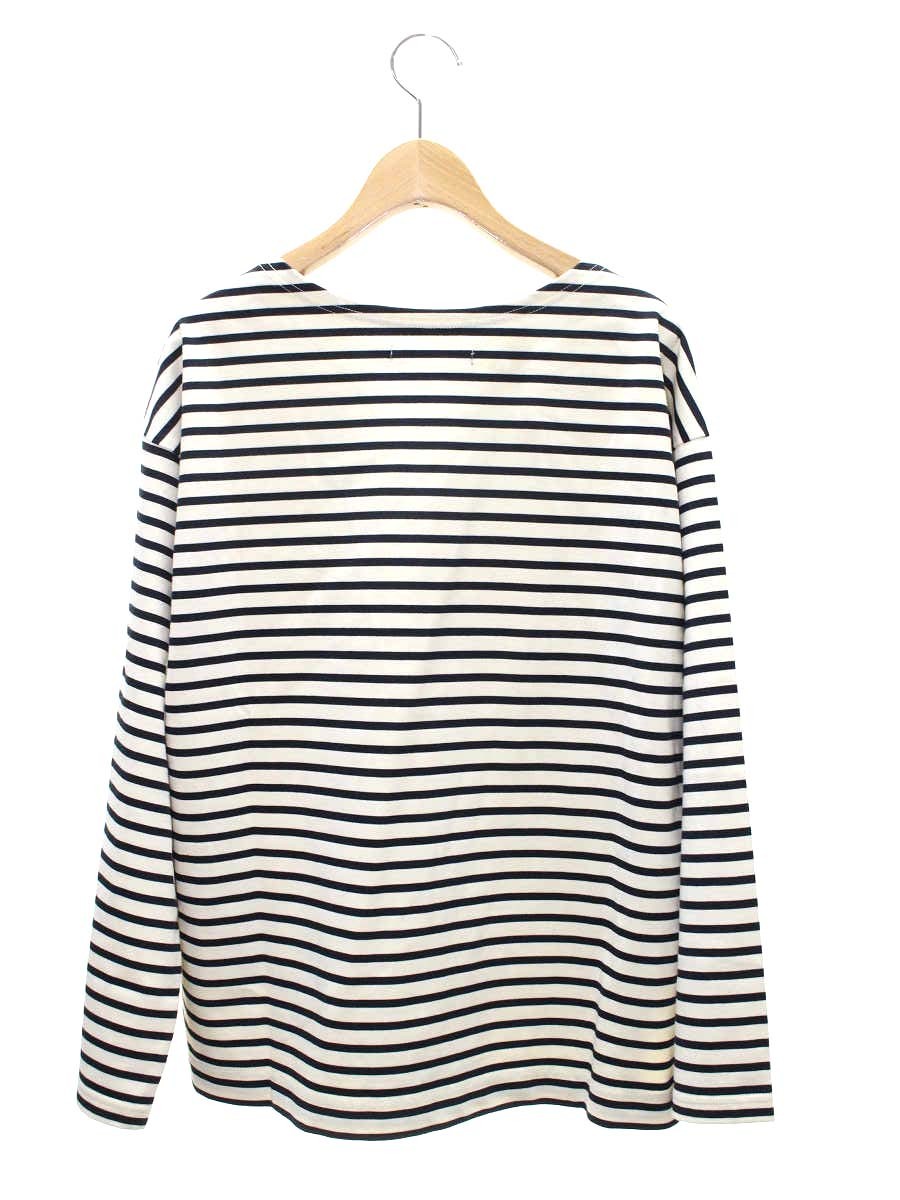 ニコルソンアンドニコルソン OCEAN-STRIPED COTTON JERSEY Ocean ST カットソー 36 アイボリー 24SS ボーダー ITYW5QMEDW1M