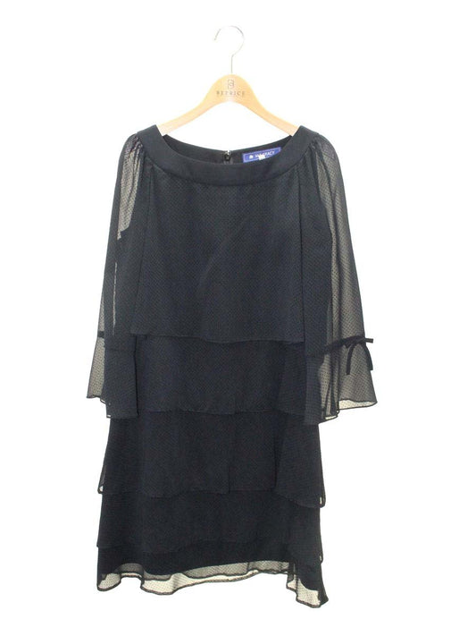 エムズグレイシー 021505 ワンピース 40 ブラック ティアード ITFQ4P3980JK