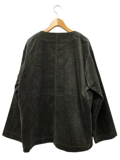結 ユイ COLLARED CARDIGAN YCD-007 ジャケット 2 チャコールブラック コーデュロイ ITER8C4DDB9Y