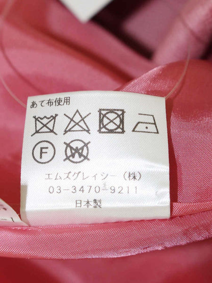 エムズグレイシー 917558 スカート 40 ピンク コーデュロイ タック ITMRZZK2C8MO