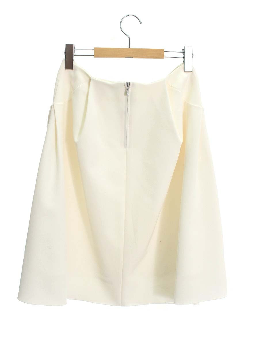 フォクシーニューヨーク イリプスフレアー 36424 スカート 40 ホワイト IT3JEI3CLWUM