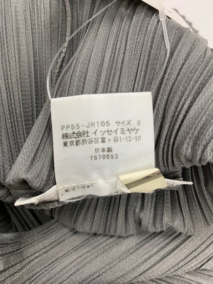 プリーツプリーズイッセイミヤケ PP55-JH105 ワンピース 2 グレー ノースリ ITTZMZCMHQUL