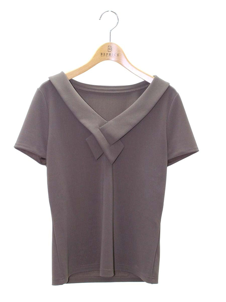 フォクシーニューヨーク 30652 トップス 40 ブラウン ネッククロス ITC8JRMAJMVW