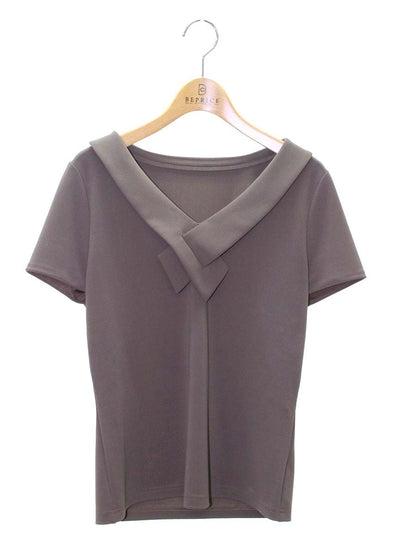 フォクシーニューヨーク 30652 トップス 40 ブラウン ネッククロス ITC8JRMAJMVW