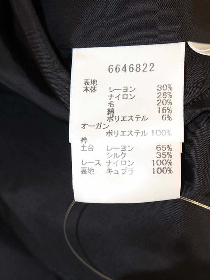 ルネ 6646822 ワンピース 36 ブラック フラワーモチーフ ビジュー IT4S21DA9XS2