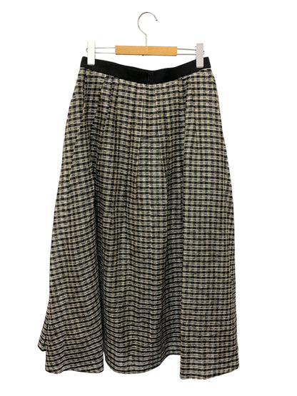 エブール スパークル チェック オーガンジーボリュームスカート 3810500149 40 ベージュ ITOP71Q07Z4E