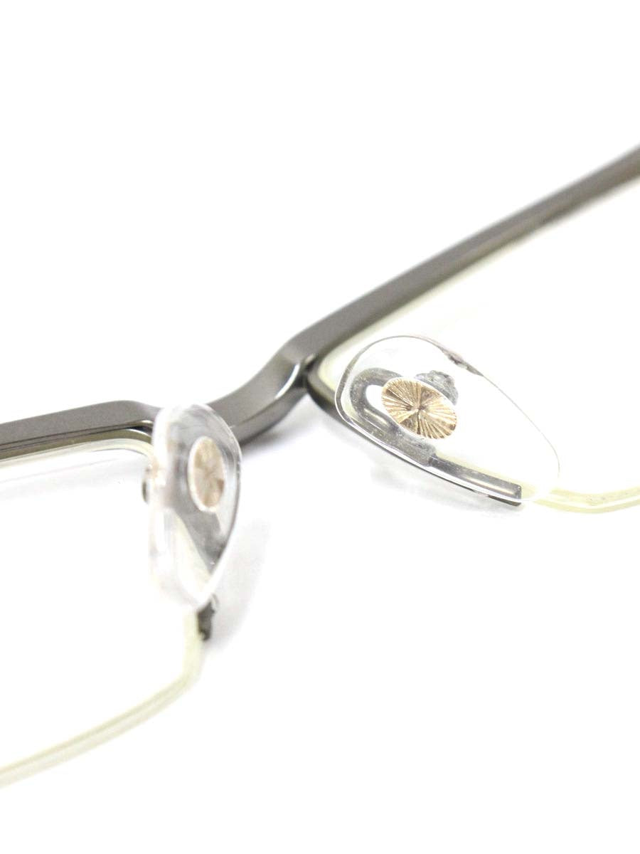 マサキマツシマ MF-1148 眼鏡 メガネ ガンメタル メタルフレーム ハーフリム スクエア ITI9Q8PA6XX0