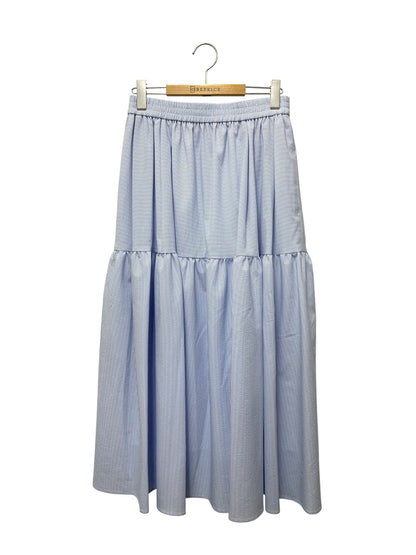 ルネ 6524080 スカート 38 ライトブルー ストライプ シアサッカー IT6UC76C2PXS 【SALE】