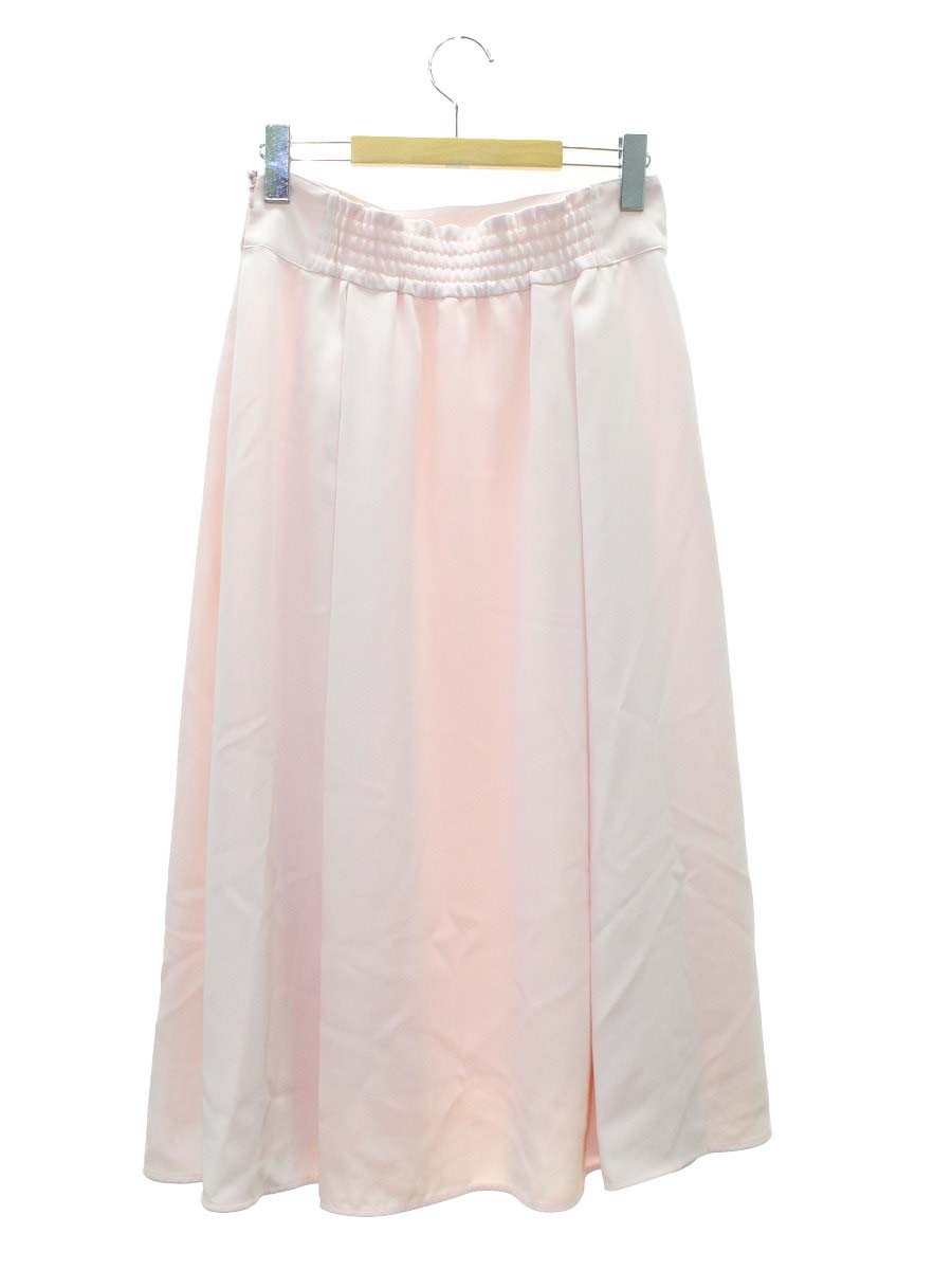 トゥービーシック ダブルサテン スカート W5S-19-179-12 42 ピンク ‘23 ITWCU1HF5P7U