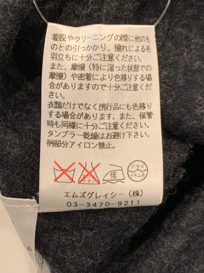 エムズグレイシー 425702 シャツ ブラウス 38 ブラック ドット柄 切替 バックジップ IT94NK6B108G